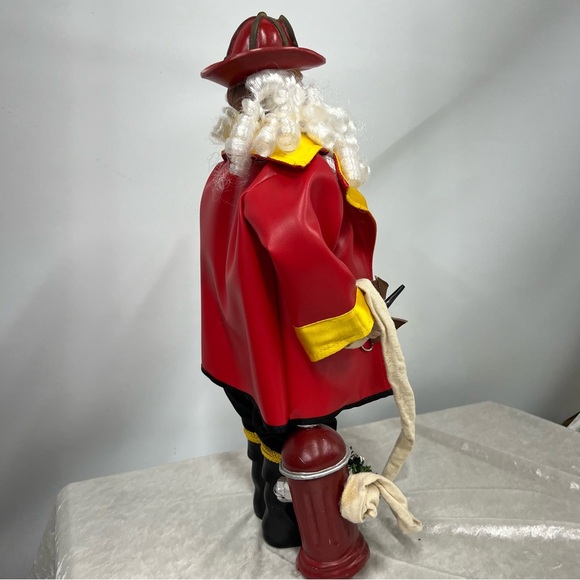Fireman Christmas Santa Figurine Ladder Fire Hydrant Chief JC Penney - Picture 4 of 16